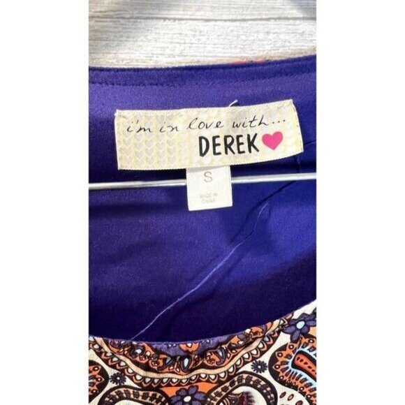 im in Love‎ with Derek Women Summer Tunic Dress Casual Loose Flowy Swing shift - Picture 6 of 7